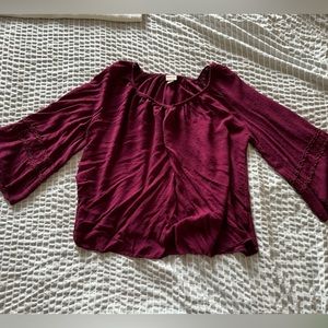 Burgundy Merona Blouse